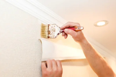 Pose de papier peint à la Berthenoux — revêtements muraux et toiles de verre